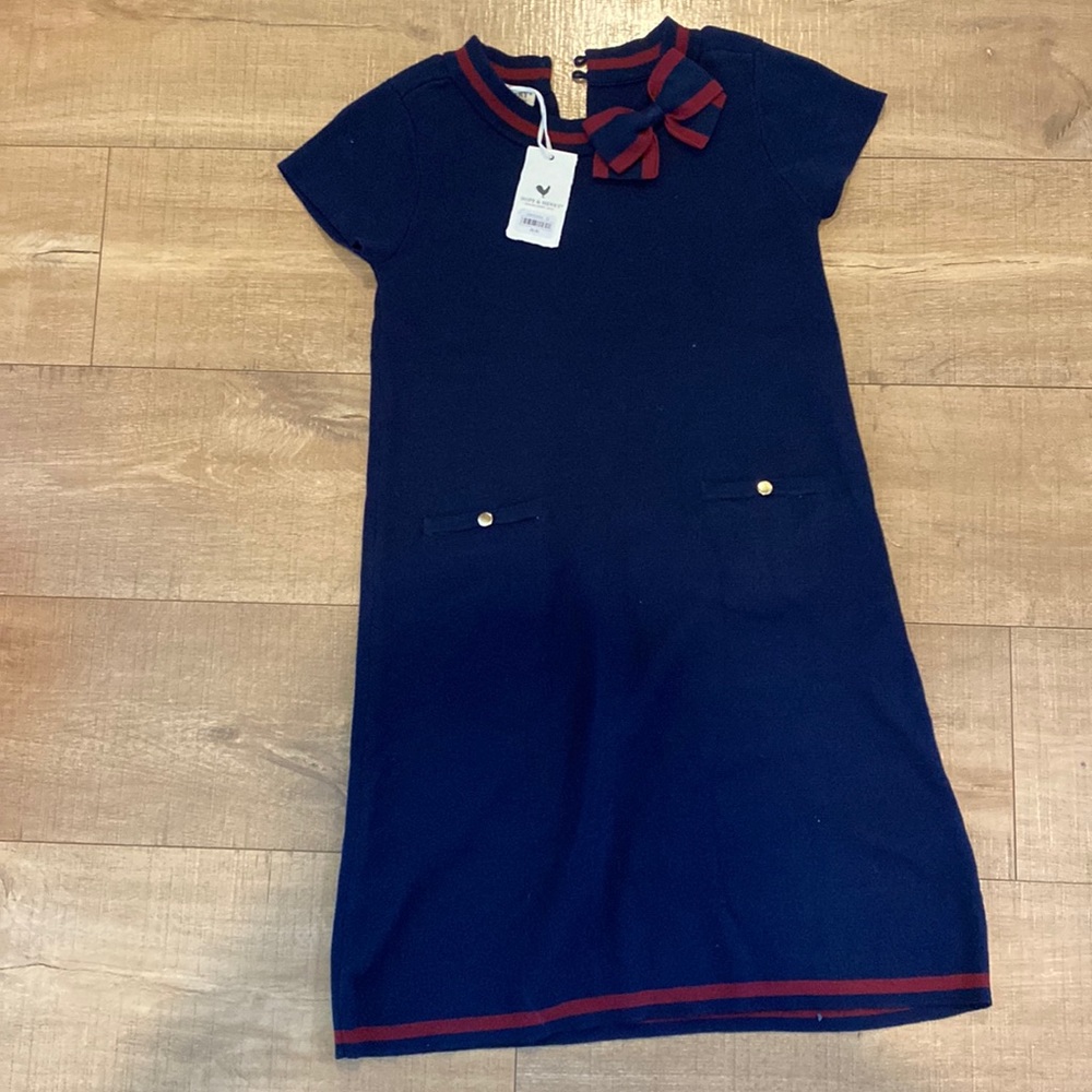 Hope & Henry NWT woven dress Navy